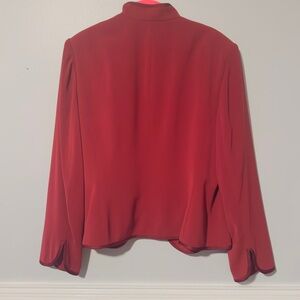 Jones of New York Suits, Size 14 Ladies Jacket Maroon Burgandy Edge to Edge